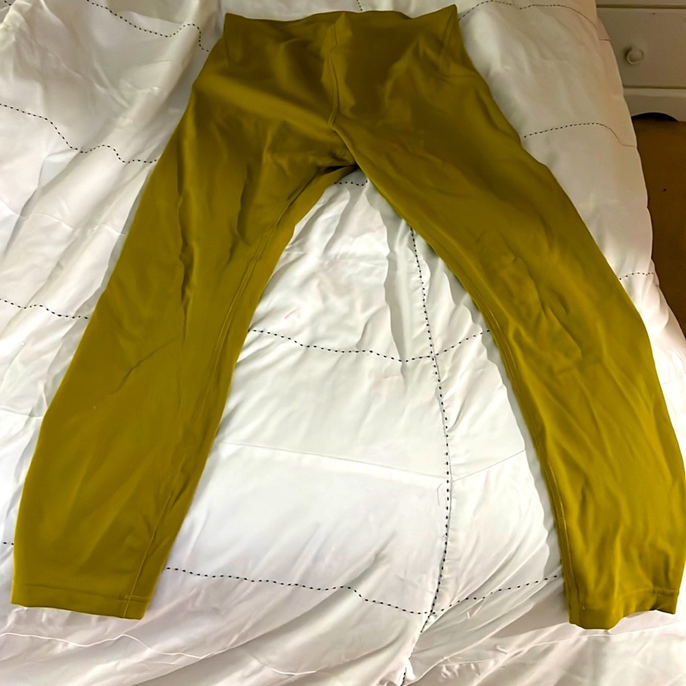 Lululemon Leggings InStill High Rise Tight 25” Auric Gold